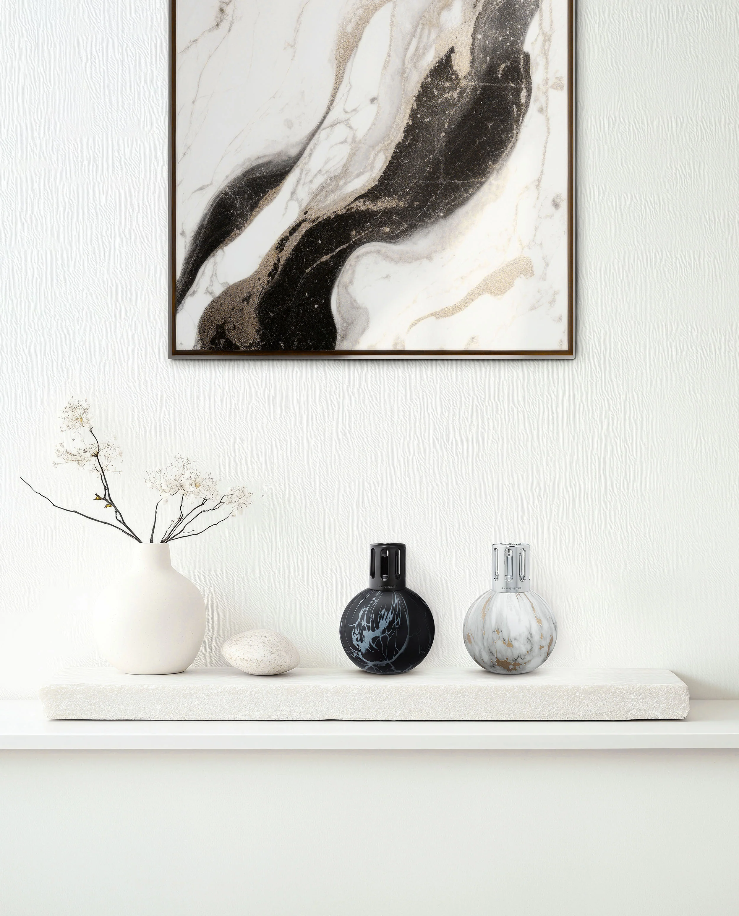 White Marbled Lamp Berger - Image 5